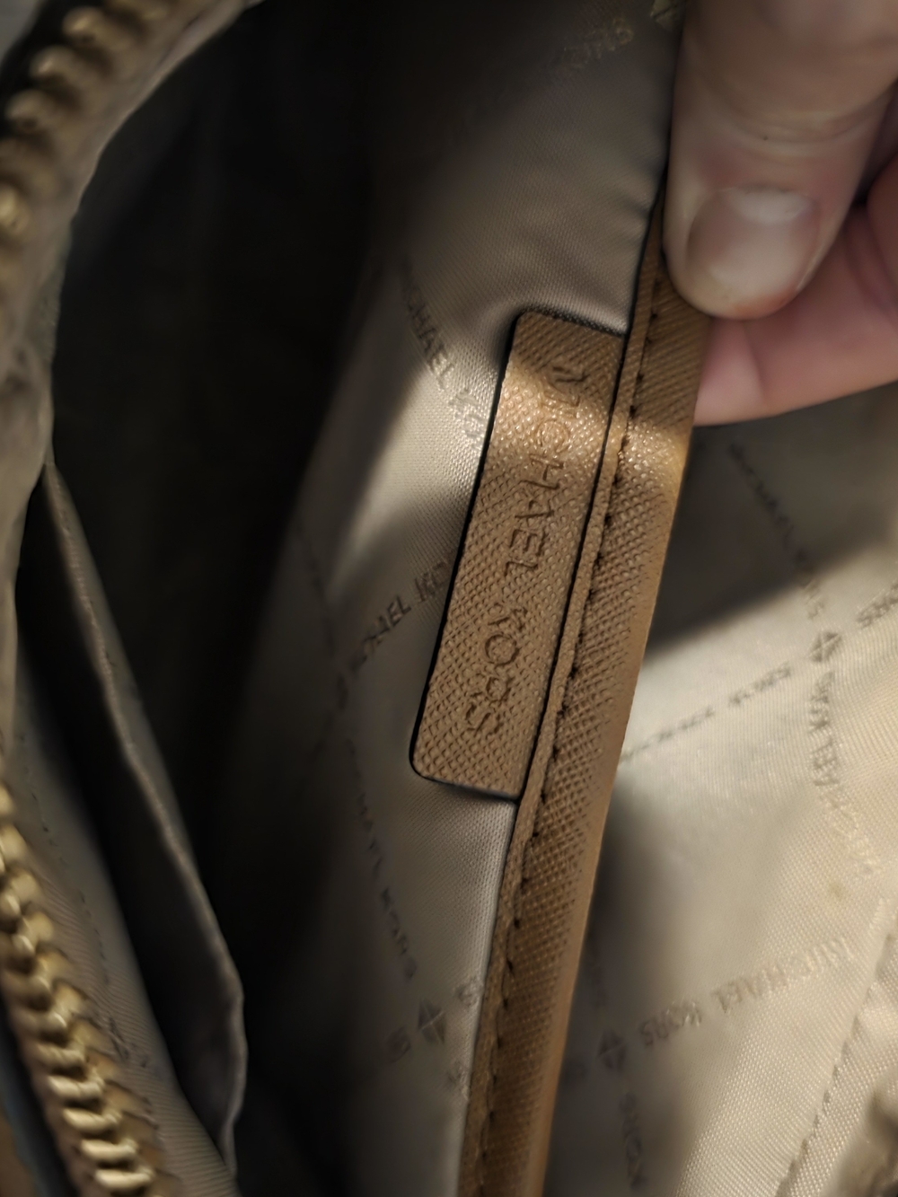 Michael Kors Jet Set Signature Small Crossbody Bag in Vanilla Brown - Picture 4 of 5